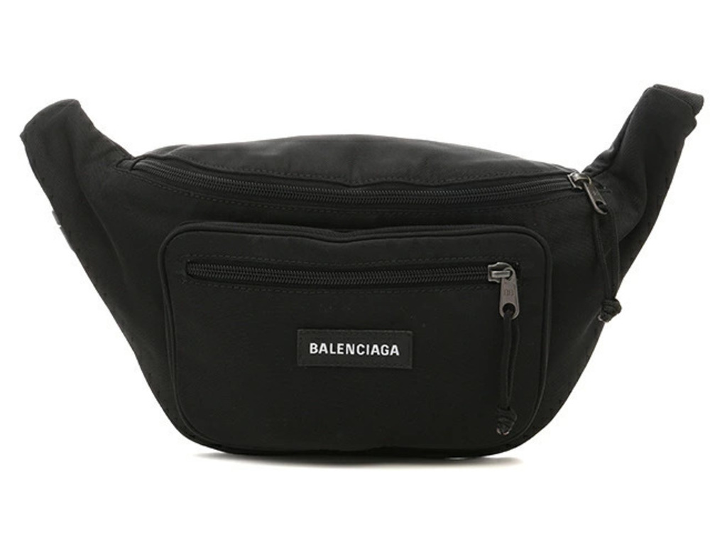 Balenciaga Body Bag Canvas Black